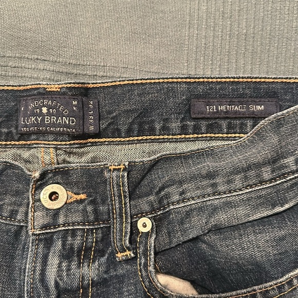 Lucky Men’s Blue Jeans 33x32 good condition - Picture 3 of 5